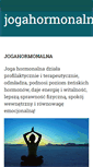 Mobile Screenshot of jogahormonalna.pl