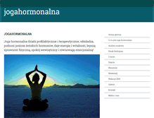 Tablet Screenshot of jogahormonalna.pl